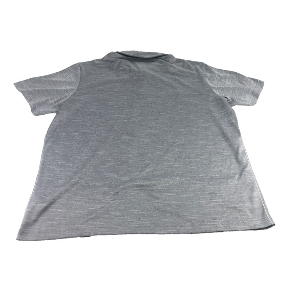 Adidas Men's Polo Golf Shirt XL Short Sleeve Gray and White Blended + Trim 88387 - Picture 2 of 11